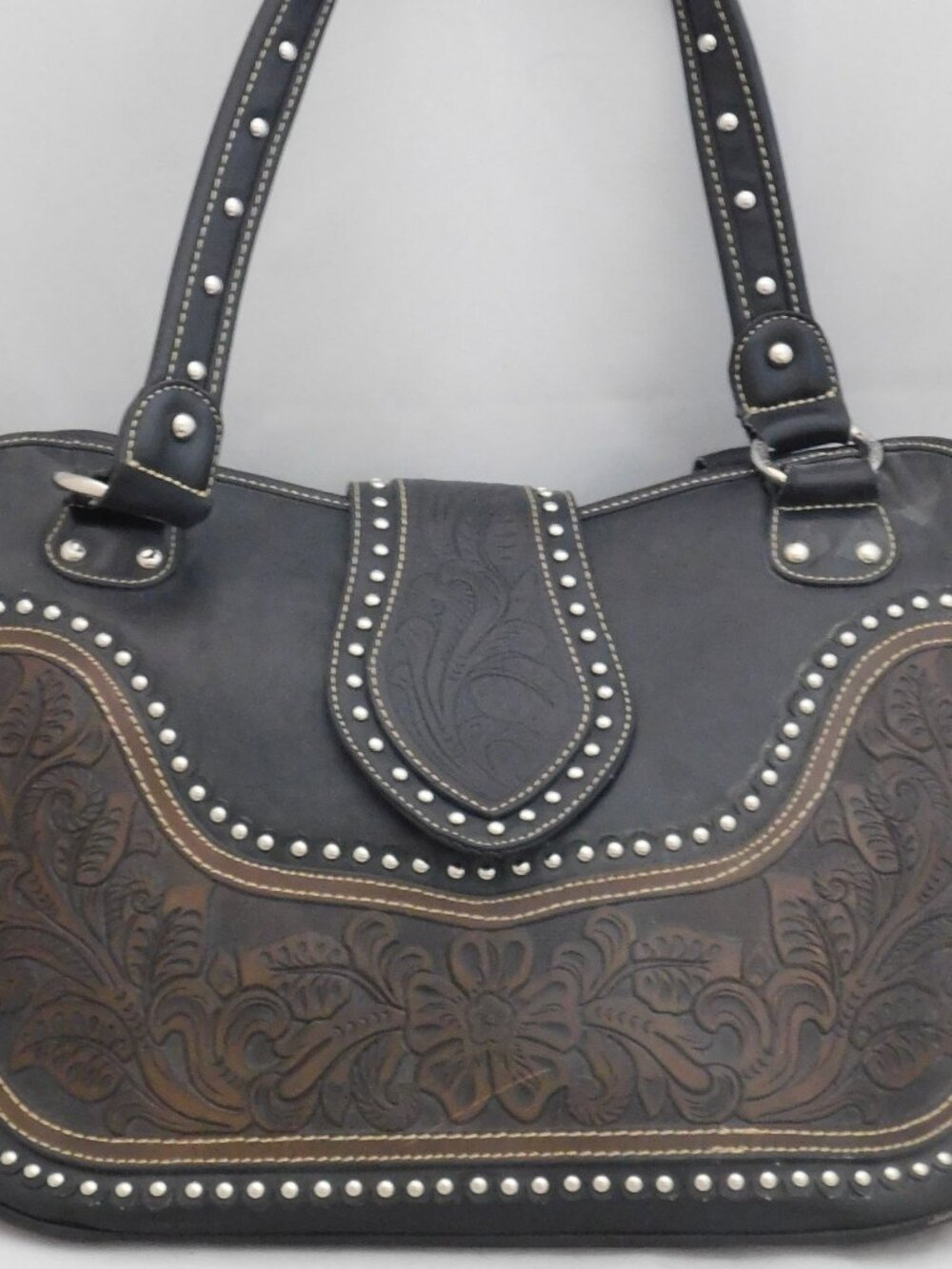 Montana West Black And Brown Shoulder Bag